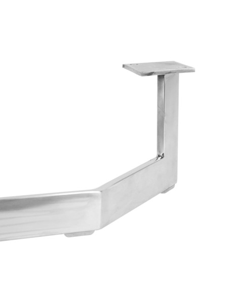 VINCI | SET da 2 slitte | Inox Lucido | H.15 - L.71,5 | Slitta per divani |