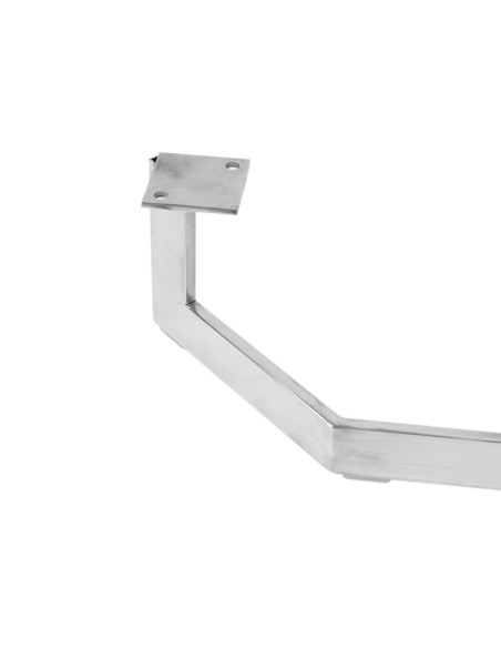 VINCI | SET da 2 slitte | Inox Lucido | H.15 - L.71,5 | Slitta per divani |