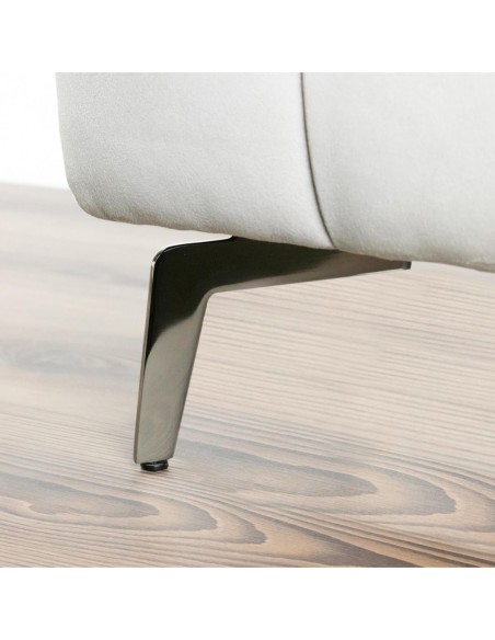 MANTOVA| Set of 4 Legs and 16 Screws | Chrome Finish | H.13 cm | Legs for Sofas and Armchairs