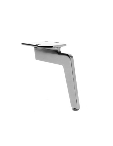 MANTOVA| Set of 4 Legs and 16 Screws | Chrome Finish | H.13 cm | Legs for Sofas and Armchairs
