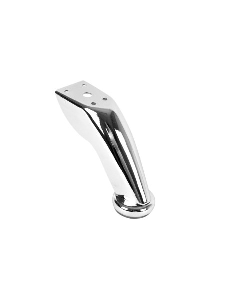 LISBONA | Set of 4 Legs and 16 Screws | Chrome Finish | H.9 cm | Legs for Sofas and Armchairs