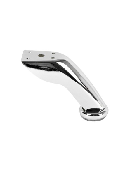 LISBONA | Set of 4 Legs and 16 Screws | Chrome Finish | H.9 cm | Legs for Sofas and Armchairs