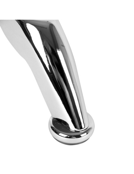 LISBONA | Set of 4 Legs and 16 Screws | Chrome Finish | H.9 cm | Legs for Sofas and Armchairs