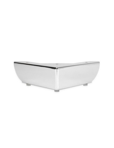 GROSSETO | SET 4 Piedi e 16 viti | Cromo Lucido | H.5cm / 15X15 cm | Piedini per divani-poltrone |