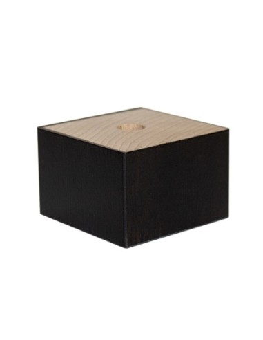 VOYAGE WENGHE’ | SET 4 Piedi in legno | Altezza 4 cm | Piedini per divani, poltrone e mobili