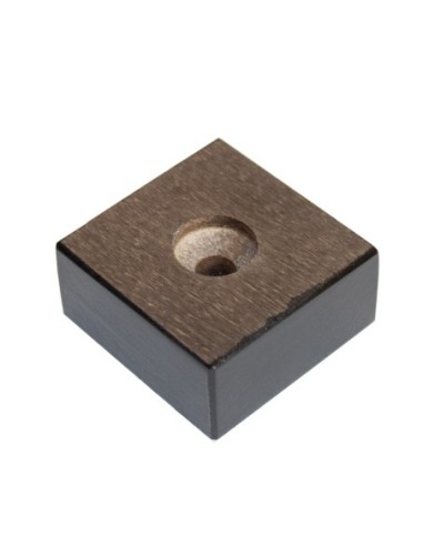 VOYAGE WENGHE' | SET of 4 Wooden Legs | Wenghè Color | Height 2,8 cm | Sofas and Furniture Wooden Legs