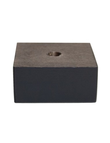 VOYAGE WENGHE' | SET of 4 Wooden Legs | Wenghè Color | Height 2,8 cm | Sofas and Furniture Wooden Legs
