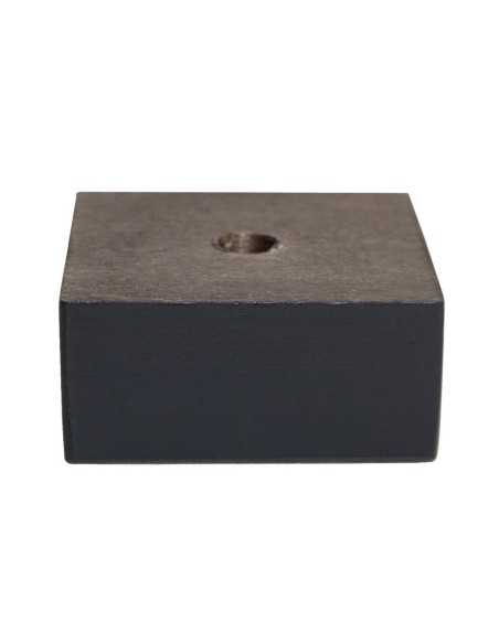 VOYAGE WENGHE' | SET of 4 Wooden Legs | Wenghè Color | Height 2,8 cm | Sofas and Furniture Wooden Legs