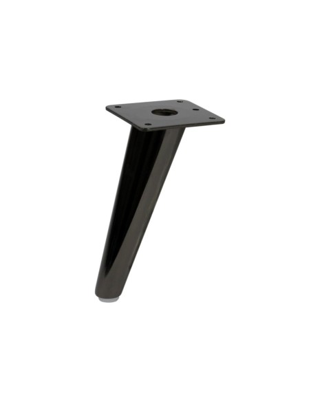 BOWIE | SET da 4 Piedi e 16 viti | Nickel Nero | H.18 | Piedini per divani-poltrone-mobili |