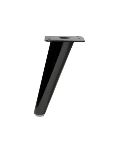 BOWIE | Set of 4 Legs and 16 Screws | Black Nickel Finish | H.18 cm | Legs for Sofas and Armchairs