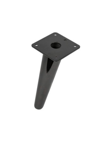 BOWIE | Set of 4 Legs and 16 Screws | Black Nickel Finish | H.18 cm | Legs for Sofas and Armchairs