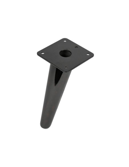 BOWIE | SET da 4 Piedi e 16 viti | Nickel Nero | H.18 | Piedini per divani-poltrone-mobili |