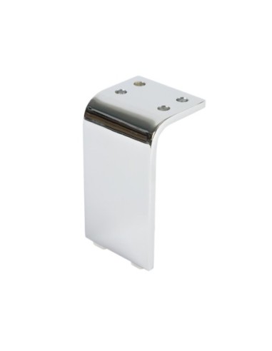 NAPOLI X | Set of 4 Legs and 16 Screws | Chrome Finish | H.15 cm | Legs for Sofas and Armchairs