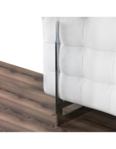 TAV L | SET da 2 Slitte in metallo | Cromo Lucido | H.12 - L.98,5 | Slitta per divani | 2