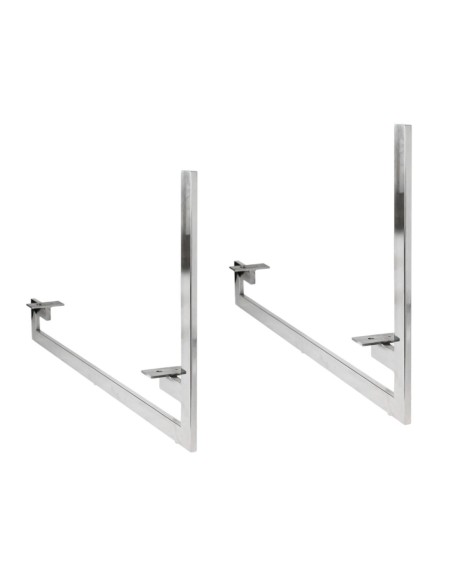 TAV L | Set of 2 Sled Legs | Chrome Finish | H.12 - L.98,5 cm | Sofas Sleds