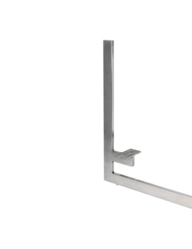 TAV L | SET da 2 Slitte in metallo | Cromo Lucido | H.12 - L.98,5 | Slitta per divani |