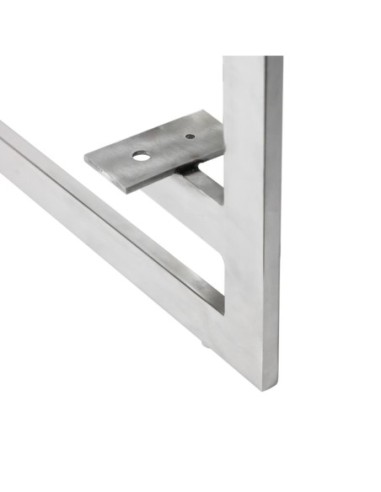 TAV L | SET da 2 Slitte in metallo | Cromo Lucido | H.12 - L.98,5 | Slitta per divani |