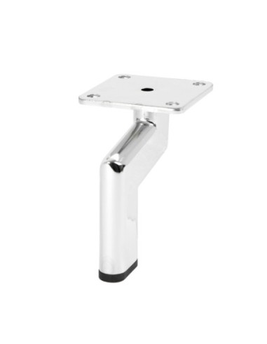 HIROSHI | SET of 4 Feet and 16 screws | Polished Chrome | H. 12 | Sofa feet for sofas and armchairs |