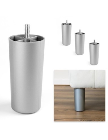 GIAMAICA SILVER | SET of 4 Plastic Legs | H.15 cm