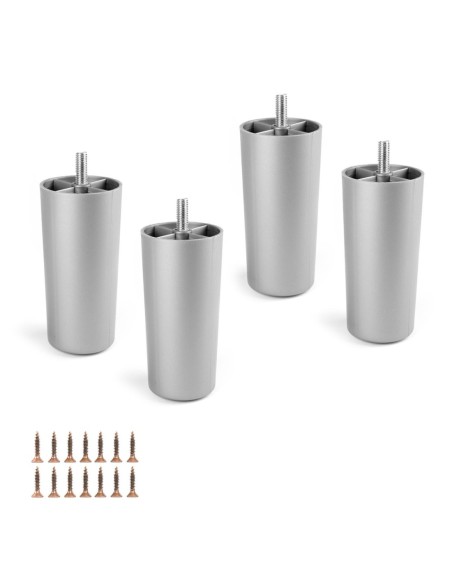 GIAMAICA SILVER | SET da 4 piedi in plastica | H. 15 cm
