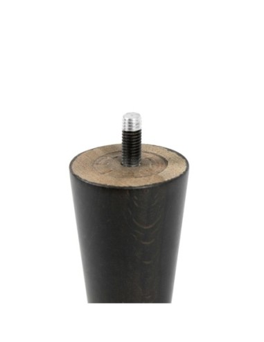 938 WENGHE’ | SET of 4 Wooden Legs + Pre-Fitted 10MA Threaded Stud | Wenghè Color | Height 13 cm