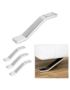 ASSISI | SET 4 Piedi e 16 viti | Cromato | H.13 cm | Piedini per divani |