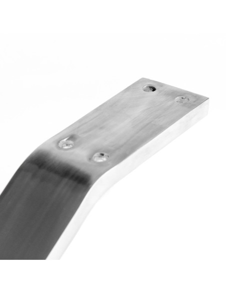 ASSISI | Set of 4 Legs and 16 Screws | Chrome Finish | H. 13 cm | Legs for Sofas and Armchairs