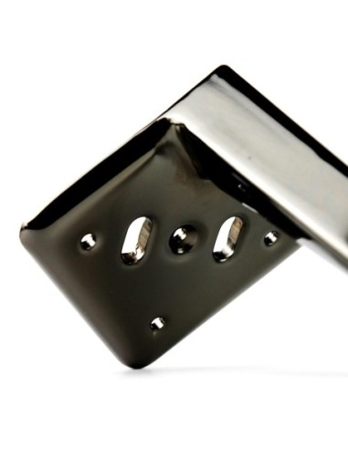 ROMINA | Set of 4 Legs and 16 Screws | Black Nickel Finish | H.17 cm | Legs for Sofas and Armchairs