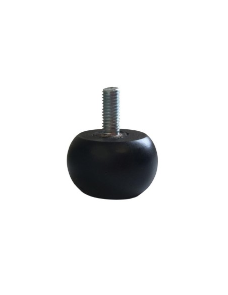 CIPOLLA | SET of 4 Wooden Legs + Pre-Fitted 10MA Threaded Stud | Wenghè Color | Height 3 cm | Sofas and Furniture Wooden Legs