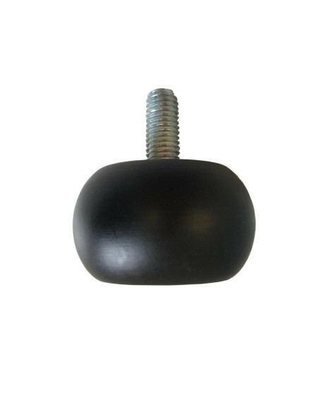 CIPOLLA | SET of 4 Wooden Legs + Pre-Fitted 10MA Threaded Stud | Wenghè Color | Height 3 cm | Sofas and Furniture Wooden Legs