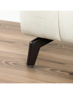 CASABLANCA | Set of 4 Legs and 16 Screws | Matt Brown Finish | H.13 cm | Legs for Sofas and Armchairs 2