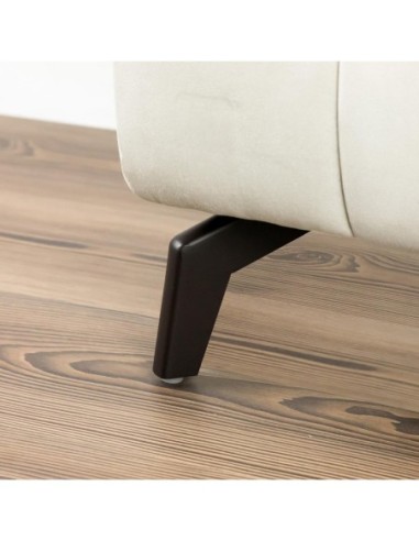 CASABLANCA | Set of 4 Legs and 16 Screws | Matt Brown Finish | H.13 cm | Legs for Sofas and Armchairs