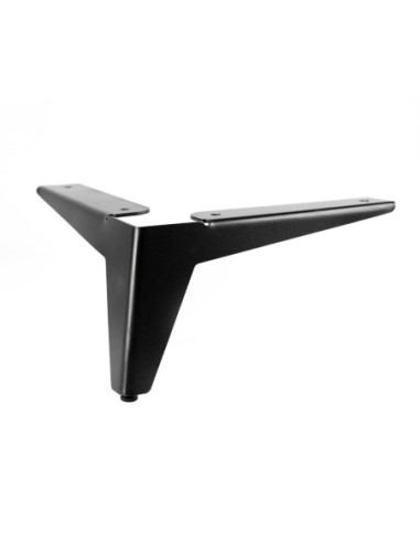 MIDLAND AUTOCOLOR | Set of 4 Legs and 16 Screws | Micaceous Black Finish | H.13 cm | Legs for Sofas and Armchairs