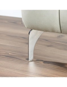 FOSTER | Set of 4 Legs and 16 Screws | Chrome Finish | H.14 cm | Legs for Sofas and Armchairs 2