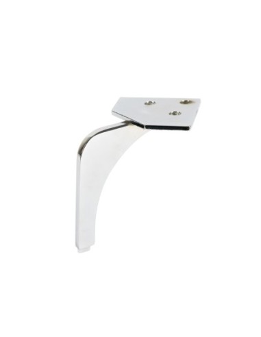 FOSTER | Set of 4 Legs and 16 Screws | Chrome Finish | H.14 cm | Legs for Sofas and Armchairs