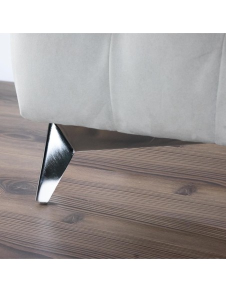CAMBRIDGE | SET da 4 Piedi e 16 viti | Cromato | H.13 | Piedi per divani-poltrone |