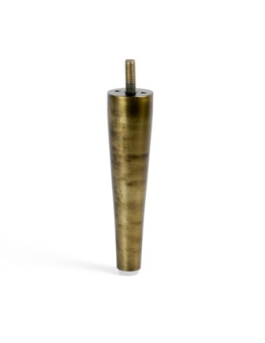 KENT STILETTO | Set of 4 Legs and 16 Screws | Aged Bronze Finish | H.16 cm | Legs for Sofas and Armchairs