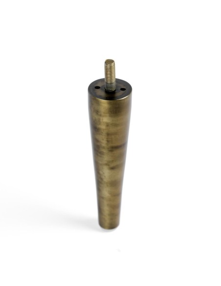 KENT STILETTO | Set of 4 Legs and 16 Screws | Aged Bronze Finish | H.16 cm | Legs for Sofas and Armchairs