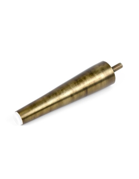 KENT STILETTO | Set of 4 Legs and 16 Screws | Aged Bronze Finish | H.16 cm | Legs for Sofas and Armchairs