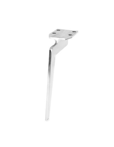 MANTOVA| Set of 4 Legs and 16 Screws | Chrome Finish | H.21 cm | Legs for Sofas and Armchairs