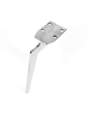 MANTOVA| Set of 4 Legs and 16 Screws | Chrome Finish | H.21 cm | Legs for Sofas and Armchairs
