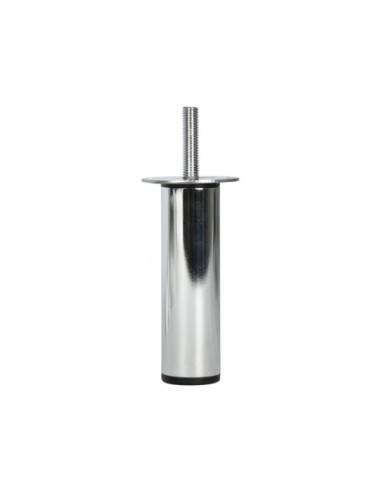 TELESCOPIC H. 12–18 cm | Set of 4 Legs | Chrome Finish | Pre-Fitted M10 Threaded Stud