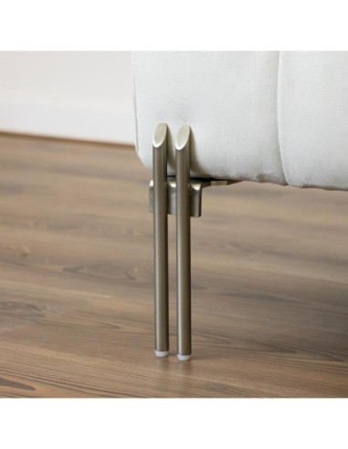 ARROW | SET 4 Piedi e 16 viti | Nickel Satinato | H.15 cm | Piedini per divani-poltrone |