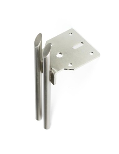 ARROW | SET 4 Piedi e 16 viti | Nickel Satinato | H.15 cm | Piedini per divani-poltrone |