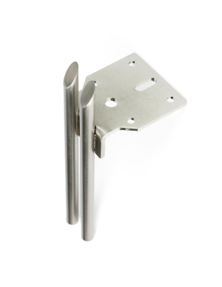 ARROW | SET 4 Piedi e 16 viti | Nickel Satinato | H.15 cm | Piedini per divani-poltrone |