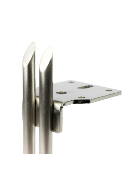 ARROW | SET 4 Piedi e 16 viti | Nickel Satinato | H.15 cm | Piedini per divani-poltrone |