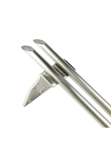 ARROW | SET 4 Piedi e 16 viti | Nickel Satinato | H.15 cm | Piedini per divani-poltrone |