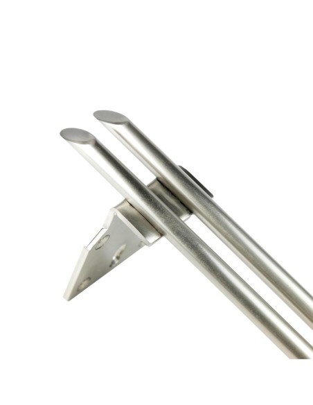 ARROW | SET 4 Piedi e 16 viti | Nickel Satinato | H.15 cm | Piedini per divani-poltrone |