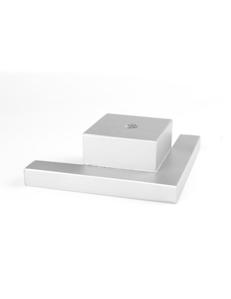 FELETTO SILVER SP | SET 4 Piedi in Legno+16 Viti | H.6 L.18x18 | Piedini per mobili e divani
