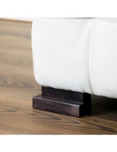GENIUS | SET 4 Piedi in Legno | Colore Wenghè | Altezza 5 cm | Gambe in Legno per divani e mobili 2